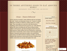 Tablet Screenshot of anygoodfoodhere.wordpress.com