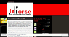 Desktop Screenshot of inhorse.wordpress.com