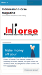 Mobile Screenshot of inhorse.wordpress.com