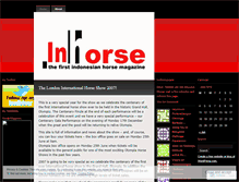 Tablet Screenshot of inhorse.wordpress.com