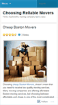 Mobile Screenshot of choosingmovers.wordpress.com