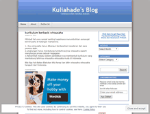 Tablet Screenshot of kuliahade.wordpress.com