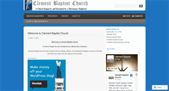 Desktop Screenshot of clementbaptist.wordpress.com