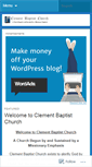 Mobile Screenshot of clementbaptist.wordpress.com