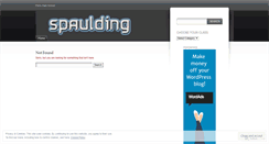 Desktop Screenshot of ericspaulding.wordpress.com