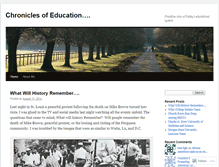 Tablet Screenshot of chroniclesofeducation.wordpress.com
