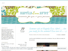 Tablet Screenshot of happilyevaafter.wordpress.com