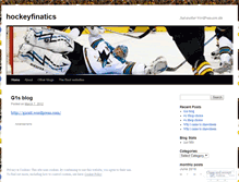 Tablet Screenshot of hockeyfinatics.wordpress.com