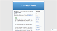 Desktop Screenshot of aahistorian.wordpress.com