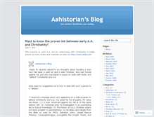 Tablet Screenshot of aahistorian.wordpress.com