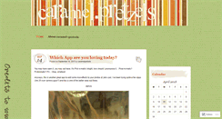 Desktop Screenshot of caramelpretzels.wordpress.com
