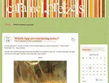 Tablet Screenshot of caramelpretzels.wordpress.com