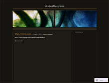 Tablet Screenshot of davidhargraves.wordpress.com