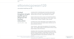Desktop Screenshot of eltonmcgowan120.wordpress.com