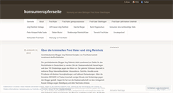 Desktop Screenshot of konsumeropferseite.wordpress.com