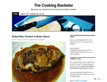 Tablet Screenshot of cookingbachelor.wordpress.com
