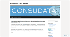 Desktop Screenshot of consudata.wordpress.com