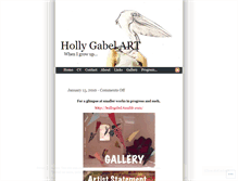 Tablet Screenshot of hollygabel.wordpress.com