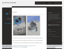 Tablet Screenshot of eliandthemountain.wordpress.com