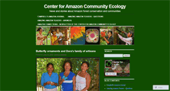 Desktop Screenshot of amazonecology.wordpress.com