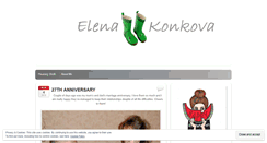 Desktop Screenshot of elenakonkova.wordpress.com