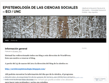 Tablet Screenshot of carteleraepistemologia.wordpress.com