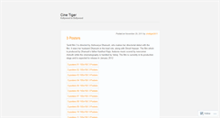 Desktop Screenshot of cinetiger.wordpress.com