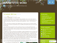 Tablet Screenshot of mummystheword.wordpress.com