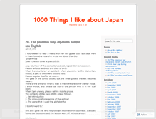 Tablet Screenshot of japan1000.wordpress.com