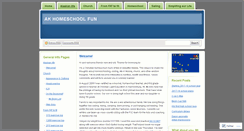 Desktop Screenshot of akhomeschoolfun.wordpress.com