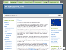 Tablet Screenshot of akhomeschoolfun.wordpress.com