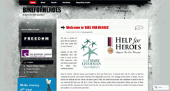 Desktop Screenshot of bikeforheroes.wordpress.com