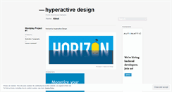 Desktop Screenshot of hyperactivedesigns.wordpress.com