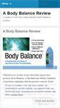 Mobile Screenshot of bodybalance2007.wordpress.com