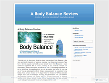 Tablet Screenshot of bodybalance2007.wordpress.com