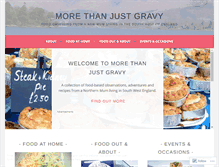 Tablet Screenshot of morethanjustgravy.wordpress.com