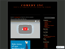 Tablet Screenshot of comedyinc.wordpress.com