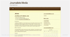 Desktop Screenshot of journalistsmedia.wordpress.com