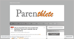 Desktop Screenshot of parenthlete.wordpress.com