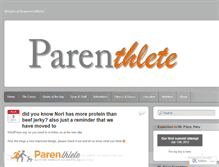 Tablet Screenshot of parenthlete.wordpress.com