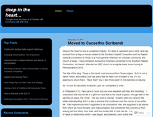 Tablet Screenshot of deepintheheart.wordpress.com