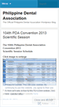 Mobile Screenshot of philippinedentalassociation.wordpress.com