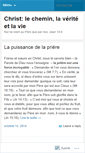 Mobile Screenshot of christlecheminlaveritelavie.wordpress.com