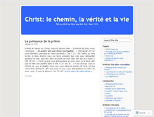 Tablet Screenshot of christlecheminlaveritelavie.wordpress.com