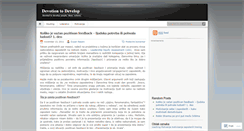 Desktop Screenshot of devotion2develop.wordpress.com