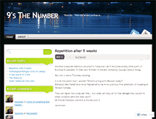 Tablet Screenshot of 9sthenumber.wordpress.com