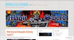 Desktop Screenshot of nerdglassgaming.wordpress.com