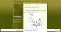 Desktop Screenshot of natureinquiries.wordpress.com