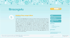 Desktop Screenshot of filmsongs4u.wordpress.com