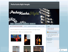 Tablet Screenshot of pechakuchahengelo.wordpress.com